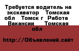 Требуется водитель на экскаватор - Томская обл., Томск г. Работа » Вакансии   . Томская обл.